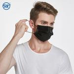 Disposable non woven 4ply surgical black color medical face mask ASTM F2100