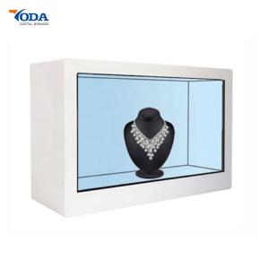 China Advertising Transparent LCD Showcase Interactive Modern Video Display factory