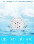 Fiberglass 2 Inch 12V Swimming Pool Lights Fixture LED SMD2835