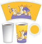 Raw Material Printed And Cutted Paper Cup Sheet For Hot / Cold Drink Cup