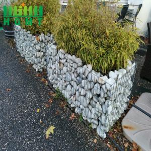 China Galvanized Woven Gabion Wire Mesh Basket Wall 2*1*1m For Garden Fence on sale