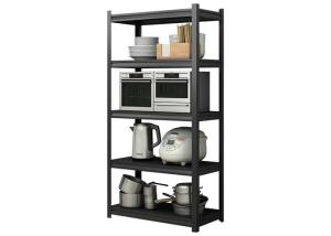 China Light Duty 0.8mm Free Standing Metal Shelves 5 Layer factory