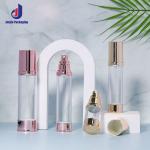 Round Shape Airless Cosmetic Pump Bottle 20ml 30ml 50ml 100ml Plastic Luxury