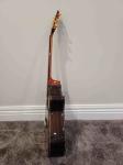 Custom All Solid KOA Wood Acoustic Electric Guitar Real Abalone Binding Ebony
