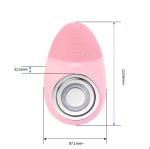 EMS Microcurrent Sonic Vibrating Facial Cleansing Brush Rejuvenating Pink Color