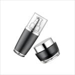 Eco Friendly PMMA Cosmetic Cream Jar Round Acrylic Cream Jar With Silver Lid