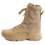 Casual Brown Army Military Boot With Heel Non-Slip High-Top Men Training