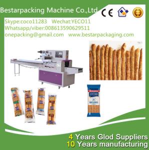China food flow pack machine for bread sticks,breadsticks,finger sticks ,Lance Bread Sticks pack machine factory