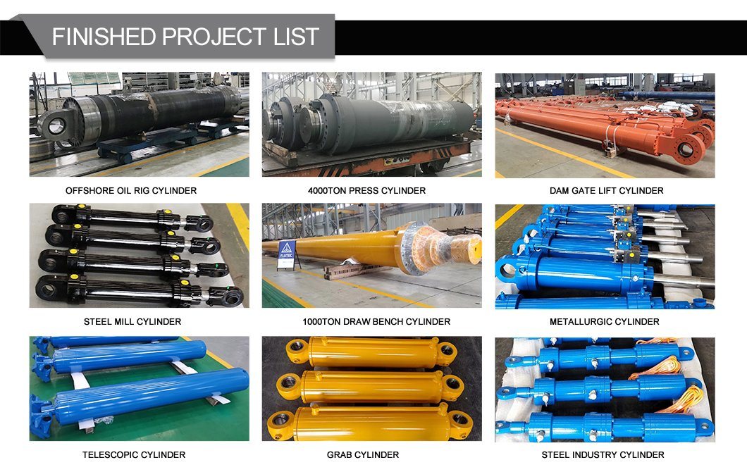 Facrory Direct Custom Hydraulic Cylinders with Transducer Sensor