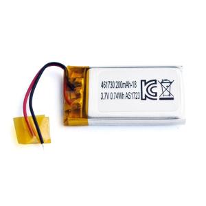 China UN38.3 200mAh 3.7 V Lithium Polymer Battery Pack PL461730 factory