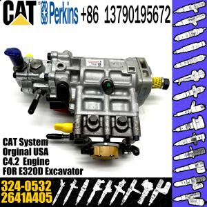 China CAT 315D C4.4 Fuel Pump 3240532, CAT 315D C4.4 Engine 2641A405 Fuel Injection Pump 324-0532 factory
