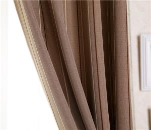 China Polyester two tone blackout curtain fabric factory