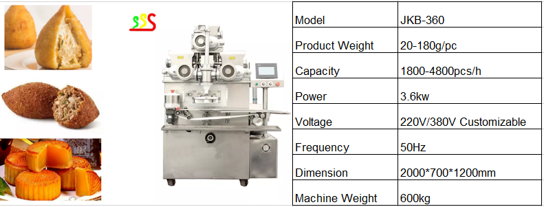 Stuffed Pastry Sweet Cake Making Machine 4800pcs/H