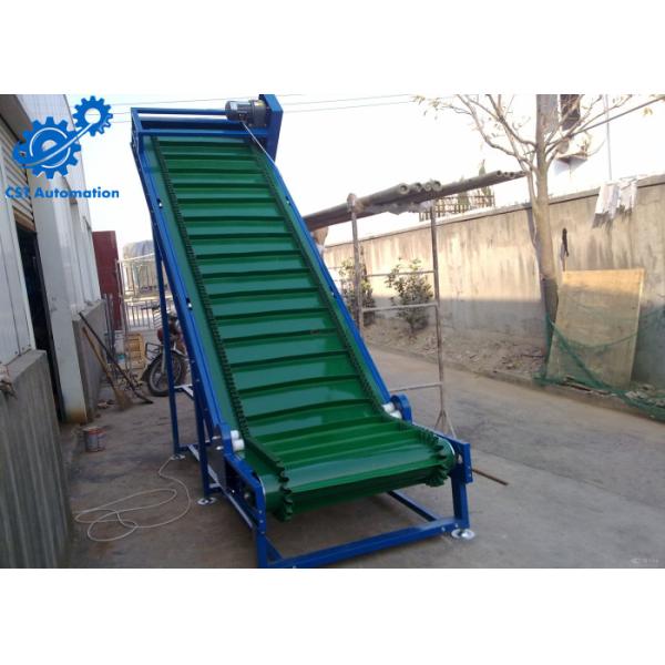 PVC Climbing Industrial Conveyor Belt Systems 0.45kW 1900mm * 600mm * 900mm