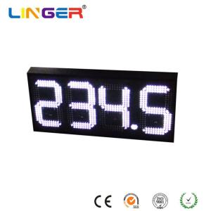 China 888.8 Led Gas Price Sign , White Color Digital Gas Station Price Signs For Single Side factory
