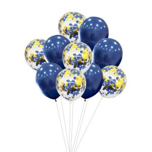 China 10pcs Latex Balloons Mixed 12inch Confetti Chrome Gold Navy Balloons Bachelorette Party Birthday Baby Shower Balloon factory