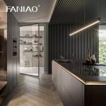 Luxury Modular Cabinets Kitchen Design Wooden House Furniture Melamine Board
