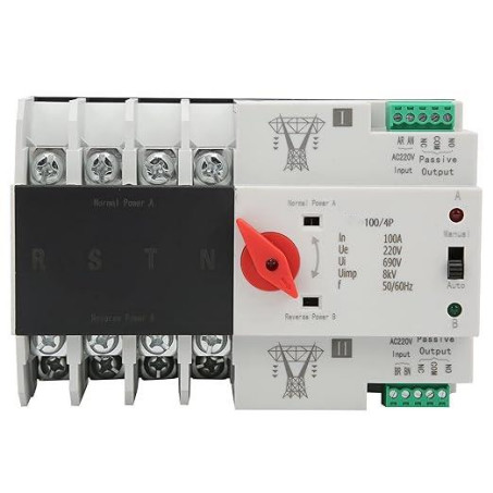 Dual Power Automatic Transfer Switch High Sensitive Response Circuit Breaker