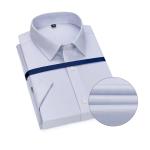 Vintage 100% Cotton Working Silk Print Dress Business Shirts for Men No Iron