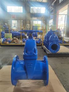 DIN2533 F5 Pipeline Gate Valve Resilient Seated Sluice Valve Cast Iron