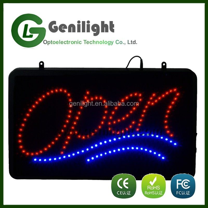 Rectangle LED NAILS SIGN Make Your Nail Display Shine with Our Motion Flashing Design