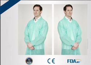 China Liquid Proof Disposable Lab Coats Comfortable With Strong Adsorption Ability factory