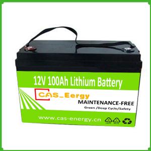 China Factory Price Deep Cycle Lifepo4 Lithium Battery 12v 100ah For solar energy factory