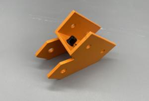 China Lightweight And Durable Solar Panel Aluminium Profile Black Orange Customized Length factory