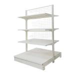 Shanghai Supplier Supermarket Equipment Retail milk white back net supermarket