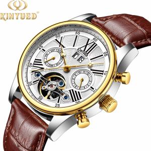 China Wind Up Mechanical Wrist Watch Water Resistant High Hardness Glass factory
