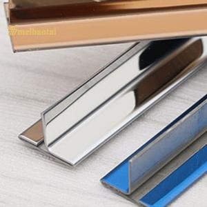 China Polished Blue Finished UTL Stainless Steel Tile Trim For Corner Metal Profile factory