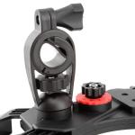 4" To 6.5" Motorcycle Phone Holder ABS Rear Mirror Handlebar Stand
