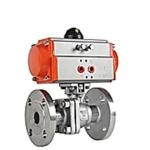 PTFE Seal V Cut Pneumatic Control Ball Valve DN50 Stainless Steel Ball Valve