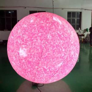 China Decoration Giant Advertising Inflatable Moon Model Large Inflatable Moon Balloon with Led Light factory