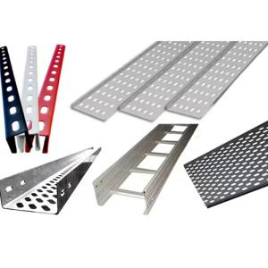 China Rectangular Powder Coated Aluminum Cable Tray For Cable Management factory
