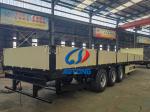 Tri Axles Utility Trailers Flatbed Detachable Sidewall Semi Truck Tractor