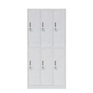 China ODM 6 Door Knocked Down Metal Storage Locker Cabinet factory