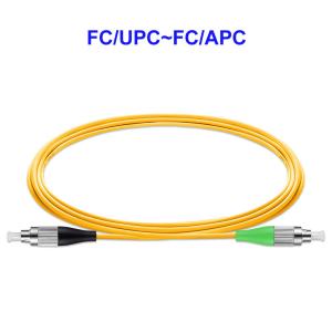 China Optical Fiber Cable FC/APC~FC/UPC Single Mode Single Core OS2 LSZH Customize factory