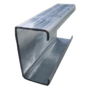 China Q235 Q345 Galvanized Steel Channel Sections For Mounting Stand Racking Brackets factory