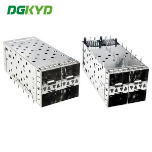 China SFP Shell SFP2x2 Fiber Connector High-temperature LCP Fiber Cage DGKYDSFP2N3B23004B022 factory