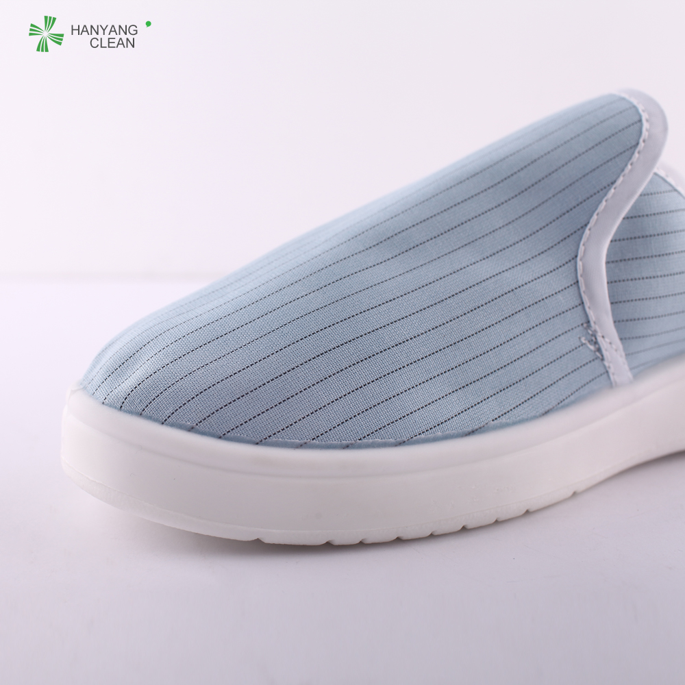 Anti static esd cleaning pu sole blue shoes
