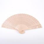 Custom Printed Logo Folding Hand Fan Bamboo Hand Held Fan 21cm for Wedding