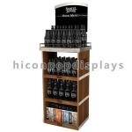 Retail Wood Wine Display Stand Merchandising Displays Fixtures