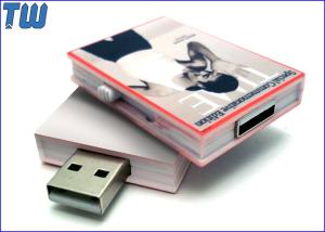 China Customized Full Color Digital Printing Sliding Book 16GB USB Thumbdrive factory