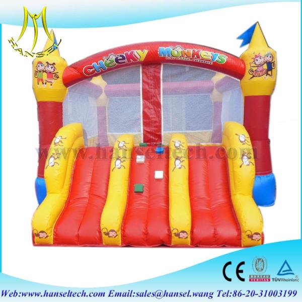 China Hansel fantastic monkey intex inflatable slide in backyard factory