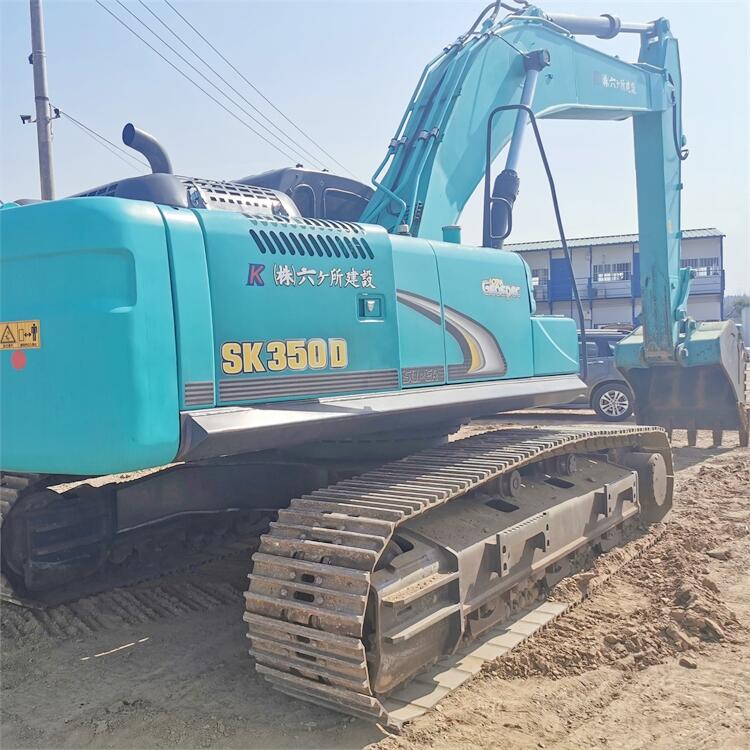 Shanghai Used Kobelco SK350 Excavator 35 Ton With HINO Engine 197 KW In Good Condition