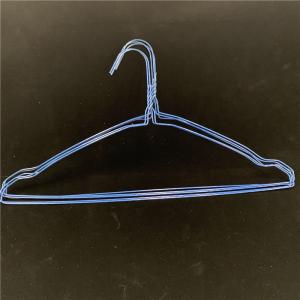 China Stretched Custom Wire Hanger , 1.9mm Powder Coated Laundry Shirt Hanger factory