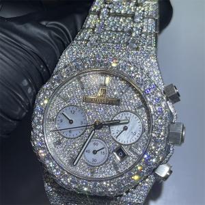 China Men Luxury Moissanite Bling Diamond Watch Iced Out VVS For Rapper factory