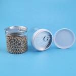 Flip Top Cap Cashew Nuts Plastic Container Jar 310ml 120g Airtight Clear Candy