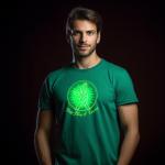 Custom Printing Cotton Reflective Tight Muscle Fit T Shirt for Men Glow in the